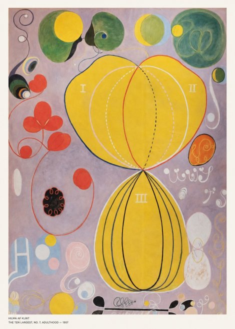 Hilma af Klint The Ten Largest, No. 7, Adulthood No5 - Poszter