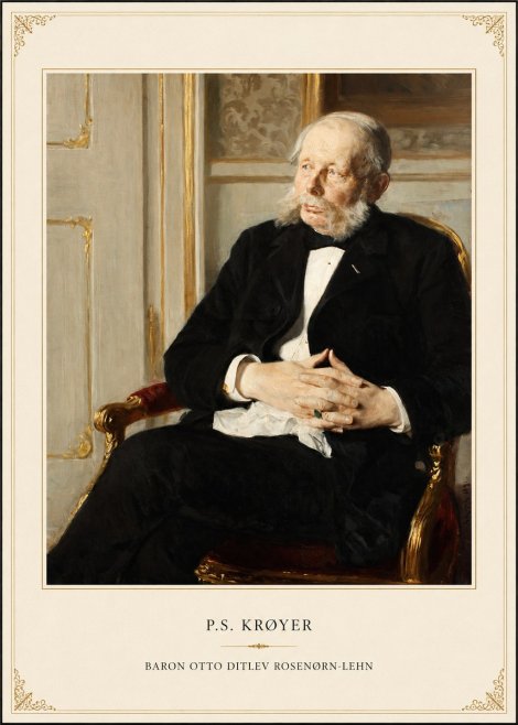 P.S. Krøyer Baron Otto Ditlev Rosenørn-lehn No4 - Poszter