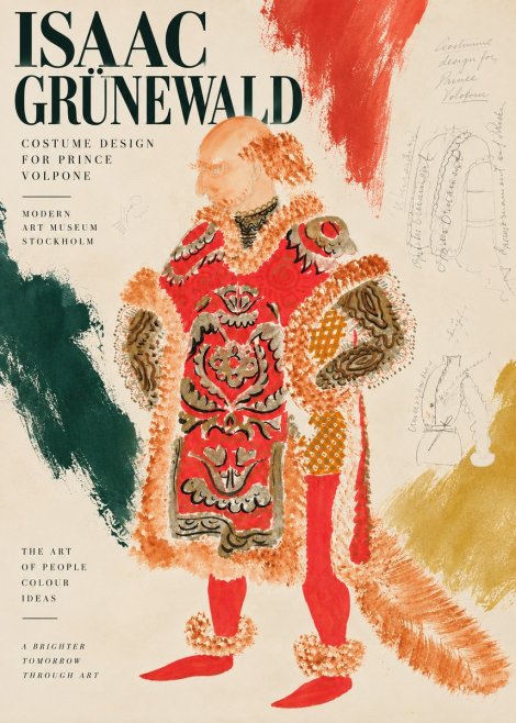 Isaac Grünewald Costume Design for a Theatre Production No5 - Poszter
