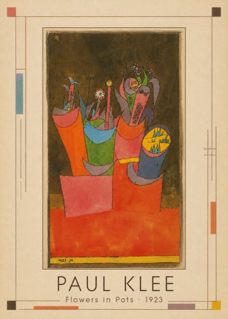 Paul Klee Flowers in Pots No6 - Poszter