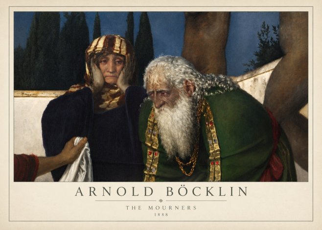 Arnold Böcklin Lamentation over the Dead Christ No4 - Poszter