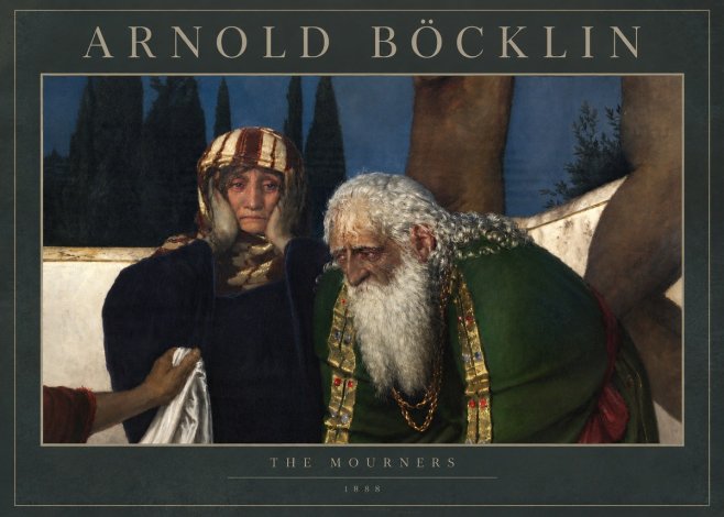 Arnold Böcklin Lamentation over the Dead Christ No5 - Poszter
