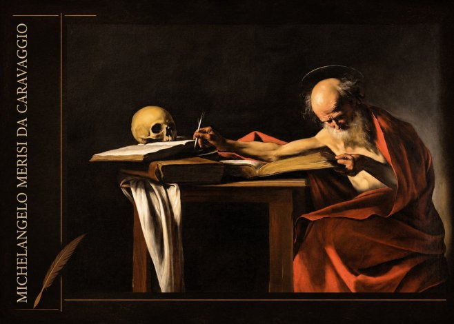 Michelangelo Merisi da Caravaggio Saint Jerome Writing II No2 - Poszter
