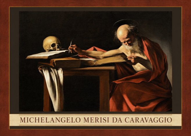 Michelangelo Merisi da Caravaggio Saint Jerome Writing II No3 - Poszter