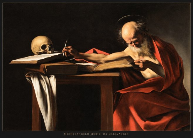 Michelangelo Merisi da Caravaggio Saint Jerome Writing II No5 - Poszter