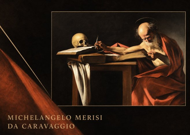 Michelangelo Merisi da Caravaggio Saint Jerome Writing II No6 - Poszter