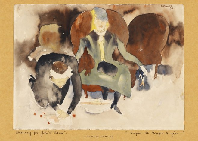 Charles Demuth Drawing for Zola's "Nana" No5 - Poszter