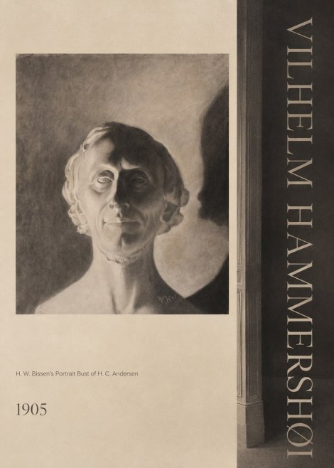 Vilhelm Hammershøi H. W. Bissen's Portrait Bust of H. C. Andersen No2 - Poszter