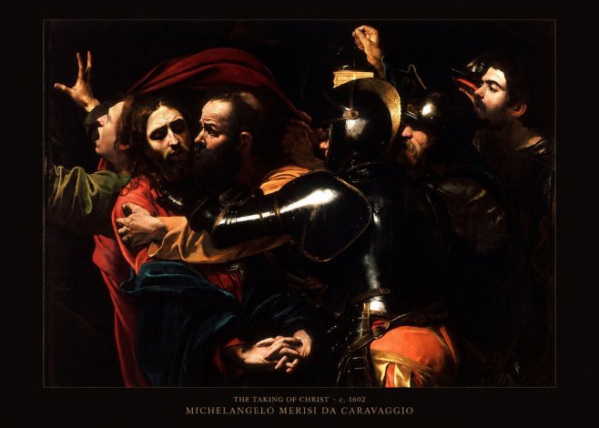 Michelangelo Merisi da Caravaggio The Taking of Christ II No6 - Poszter