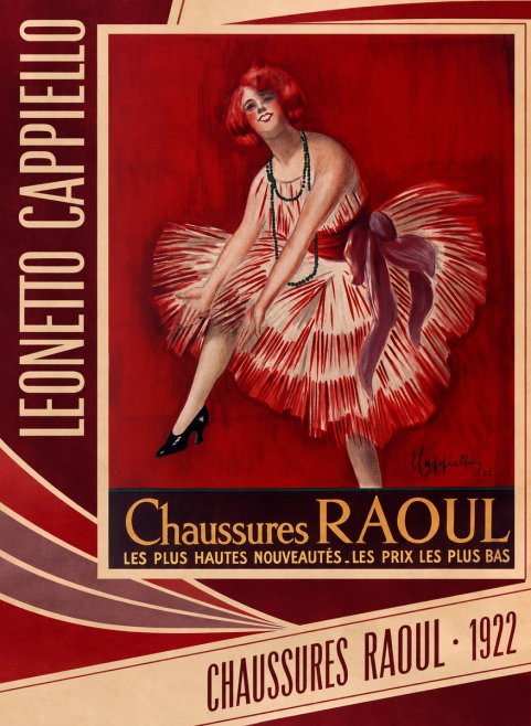 Leonetto Cappiello Chaussures Raoul No2 - Poszter