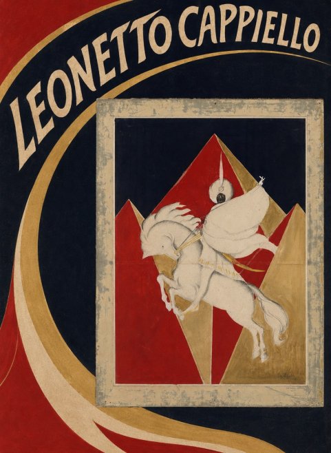 Leonetto Cappiello Rider on a White Horse No3 - Poszter