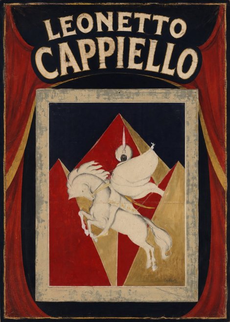 Leonetto Cappiello Rider on a White Horse No5 - Poszter