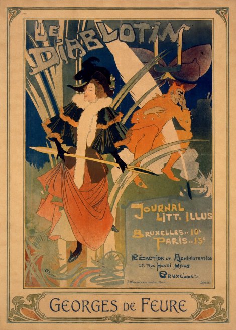 Georges de Feure Le Diablotin II No4 - Poszter