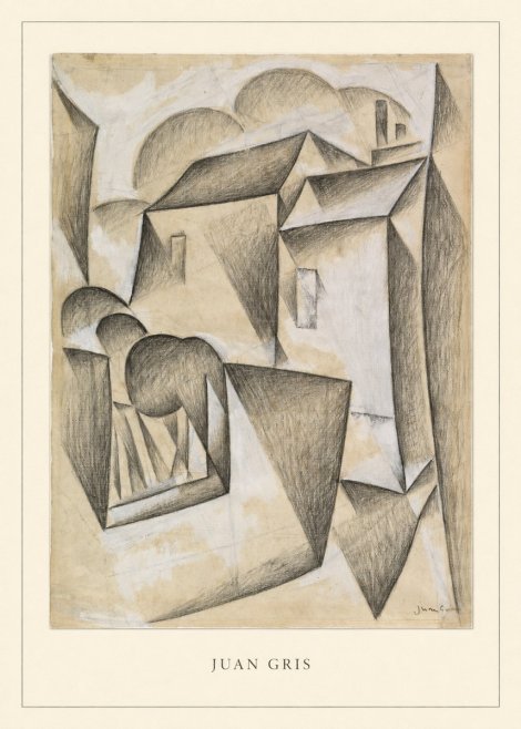 Juan Gris Houses in Paris No3 - Poszter