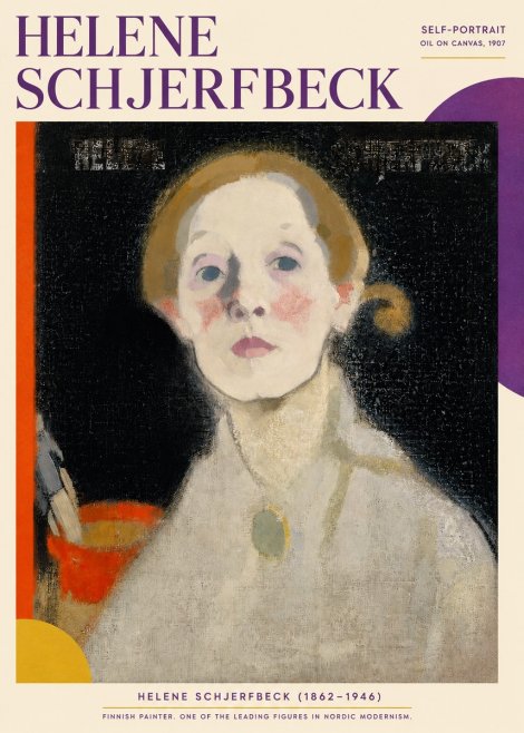 Helene Schjerfbeck Self-portrait No3 - Poszter