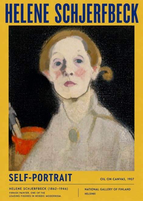 Helene Schjerfbeck Self-portrait No5 - Poszter