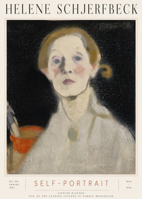 Helene Schjerfbeck Self-portrait No6 - Poszter