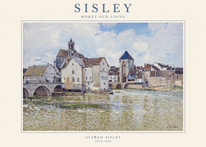Sisley Moret-sur-loing No1 - Poszter
