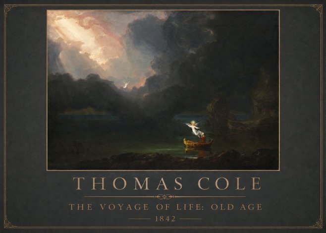 Thomas Cole The Voyage of Life: Old Age III No1 - Poszter