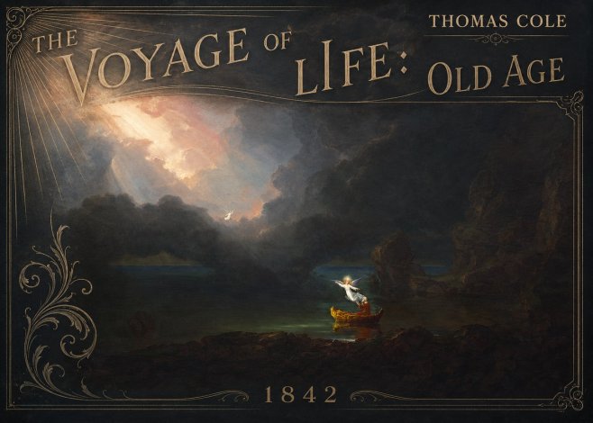 Thomas Cole The Voyage of Life: Old Age III No2 - Poszter