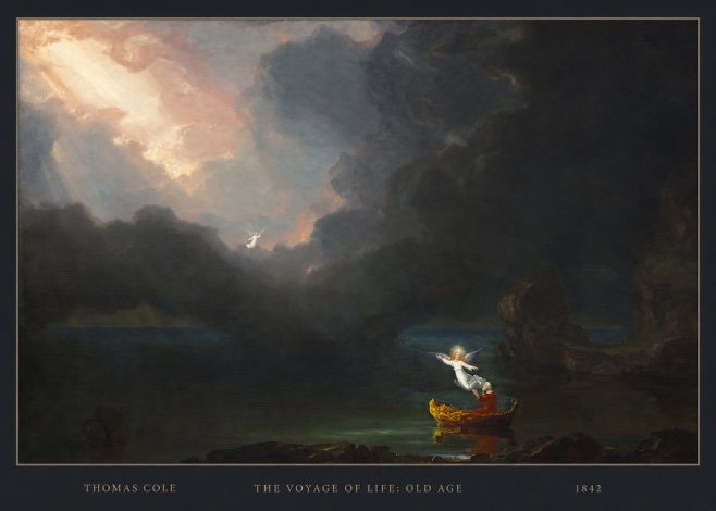 Thomas Cole The Voyage of Life: Old Age III No4 - Poszter