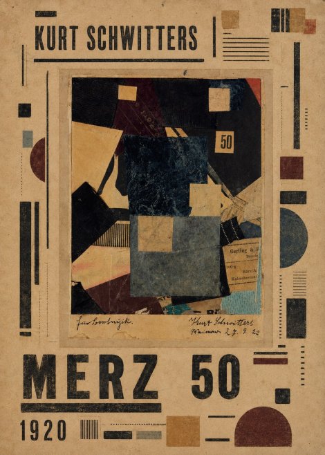 Kurt Schwitters Merz 50 No5 - Poszter