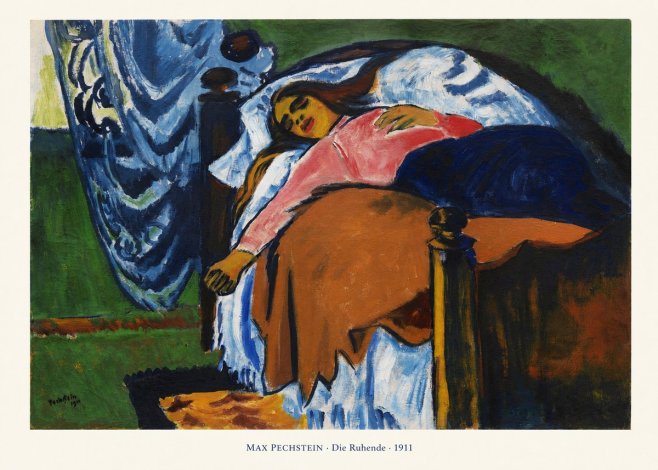 Max Pechstein Die Ruhende No6 - Poszter
