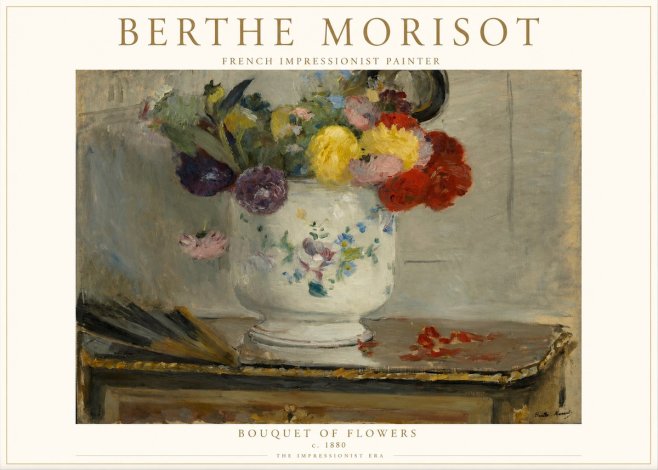 Berthe Morisot Bouquet of Flowers No1 - Poszter
