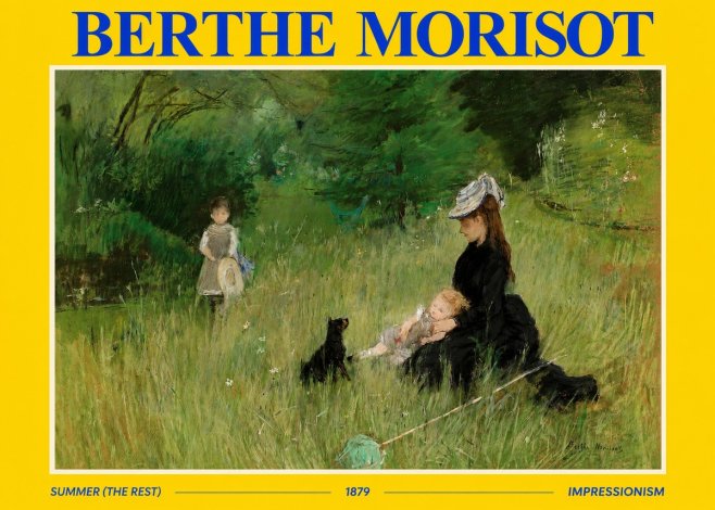 Berthe Morisot Summer (the Rest) No2 - Poszter