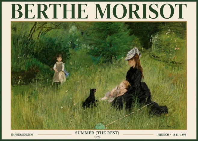 Berthe Morisot Summer (the Rest) No5 - Poszter