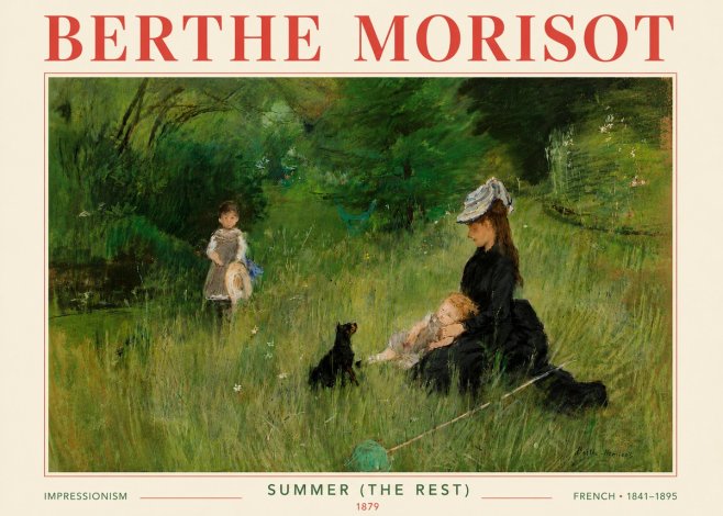 Berthe Morisot Summer (the Rest) No6 - Poszter
