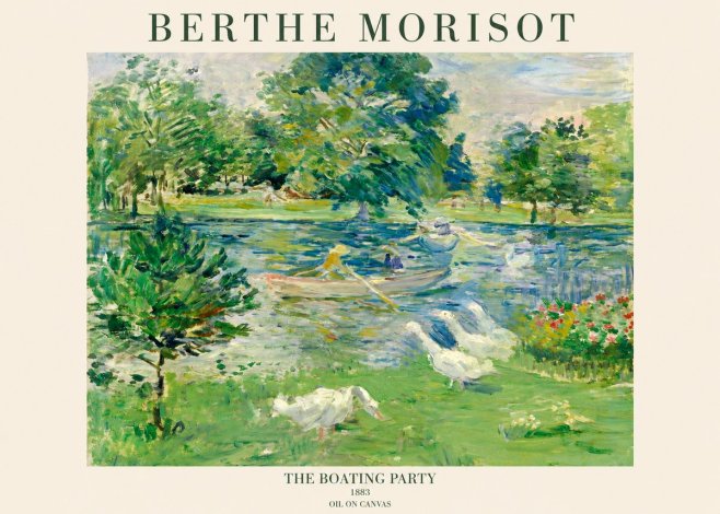 Berthe Morisot The Boating Party No1 - Poszter