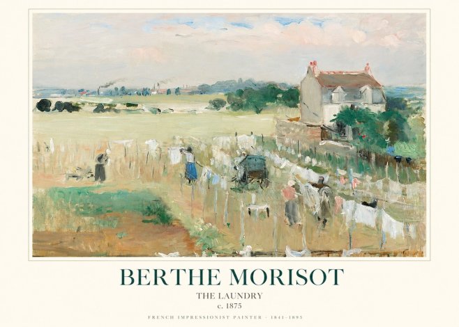 Berthe Morisot The Laundry No1 - Poszter