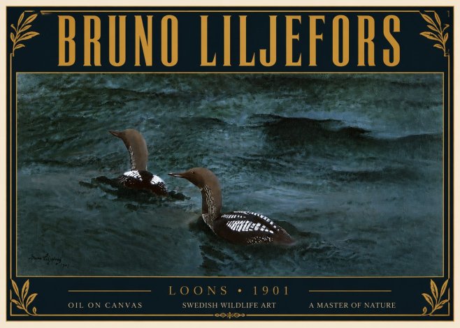 Bruno Liljefors Loons · 1901 No6 - Poszter