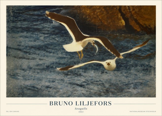 Bruno Liljefors Seagulls No1 - Poszter