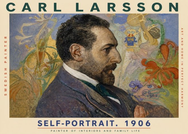 Carl Larsson Self-portrait. 1906 No3 - Poszter