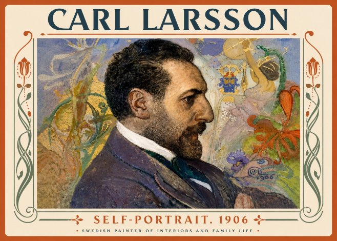 Carl Larsson Self-portrait. 1906 No5 - Poszter
