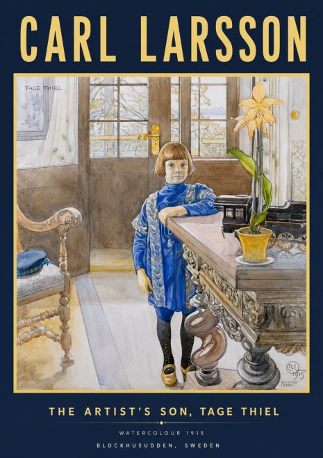 Carl Larsson The Artist's Son, Tage Thiel No4 - Poszter