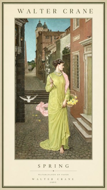 Walter Crane Spring No1 - Poszter