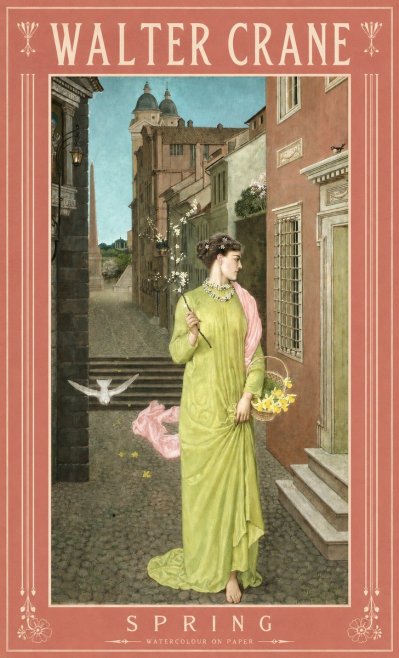 Walter Crane Spring No2 - Poszter