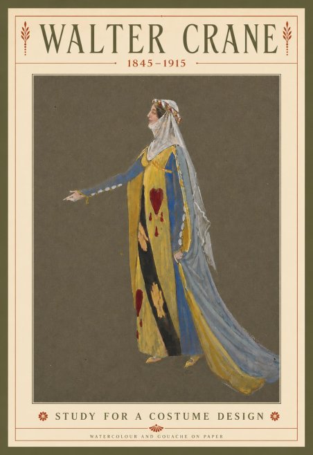 Walter Crane Study for a Costume Design No3 - Poszter