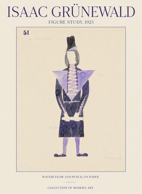 Isaac Grünewald Figure Study, 1925 No1 - Poszter