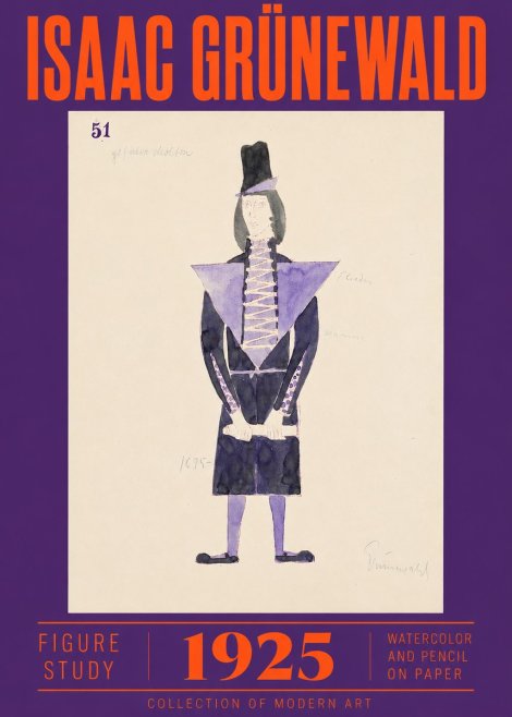Isaac Grünewald Figure Study, 1925 No2 - Poszter