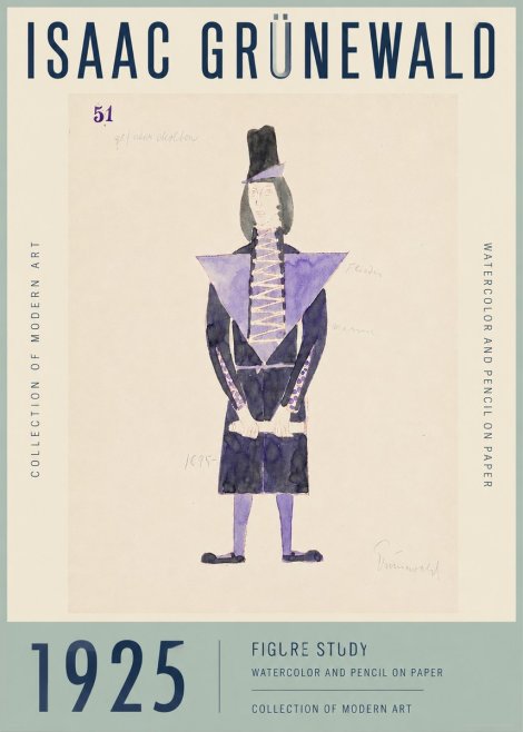 Isaac Grünewald Figure Study, 1925 No3 - Poszter