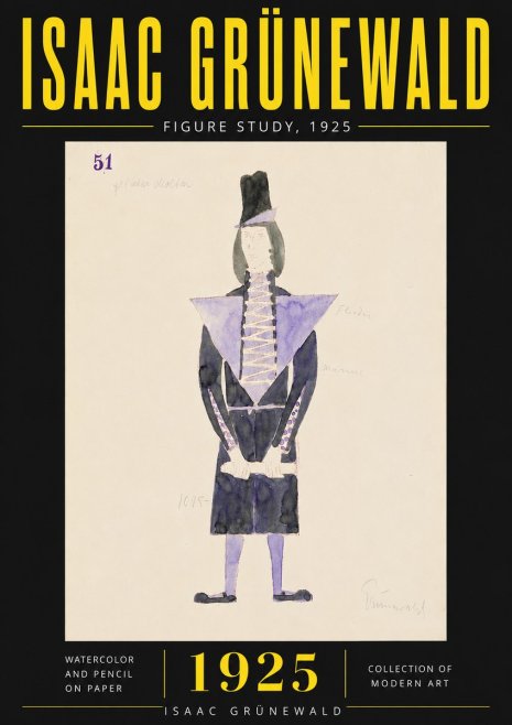 Isaac Grünewald Figure Study, 1925 No6 - Poszter