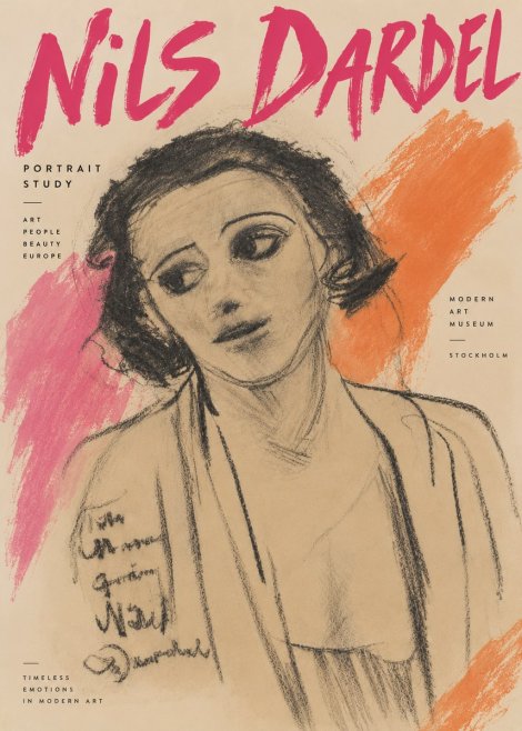 Nils Dardel Portrait Study No4 - Poszter