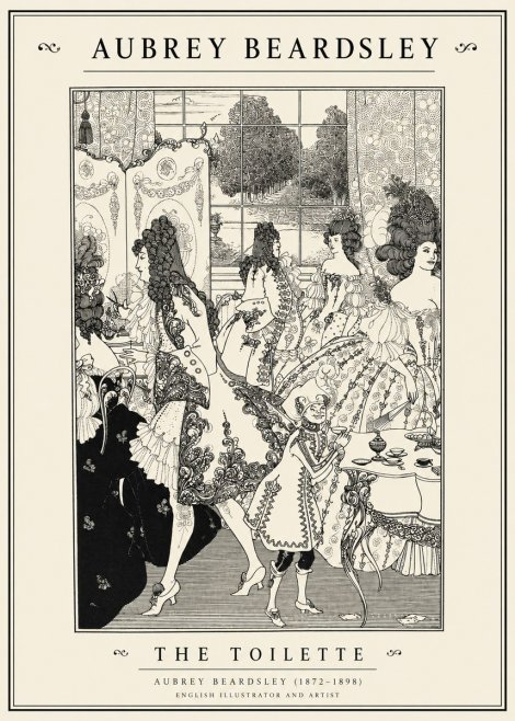 Aubrey Beardsley The Toilette No1 - Poszter