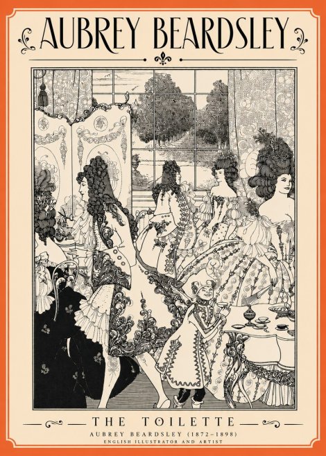 Aubrey Beardsley The Toilette No4 - Poszter