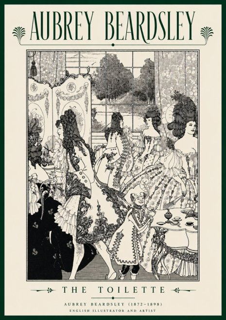 Aubrey Beardsley The Toilette No5 - Poszter