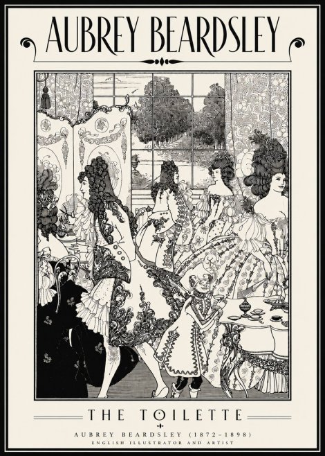 Aubrey Beardsley The Toilette No6 - Poszter